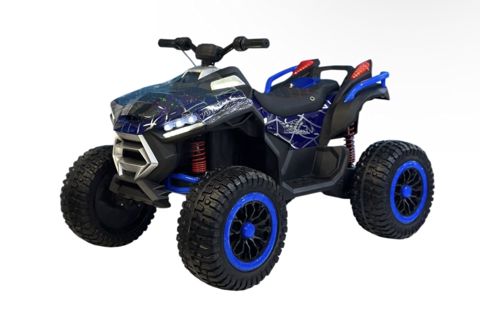 Uşaq elektrik avtomobili SS004, qara/göy — Bakı