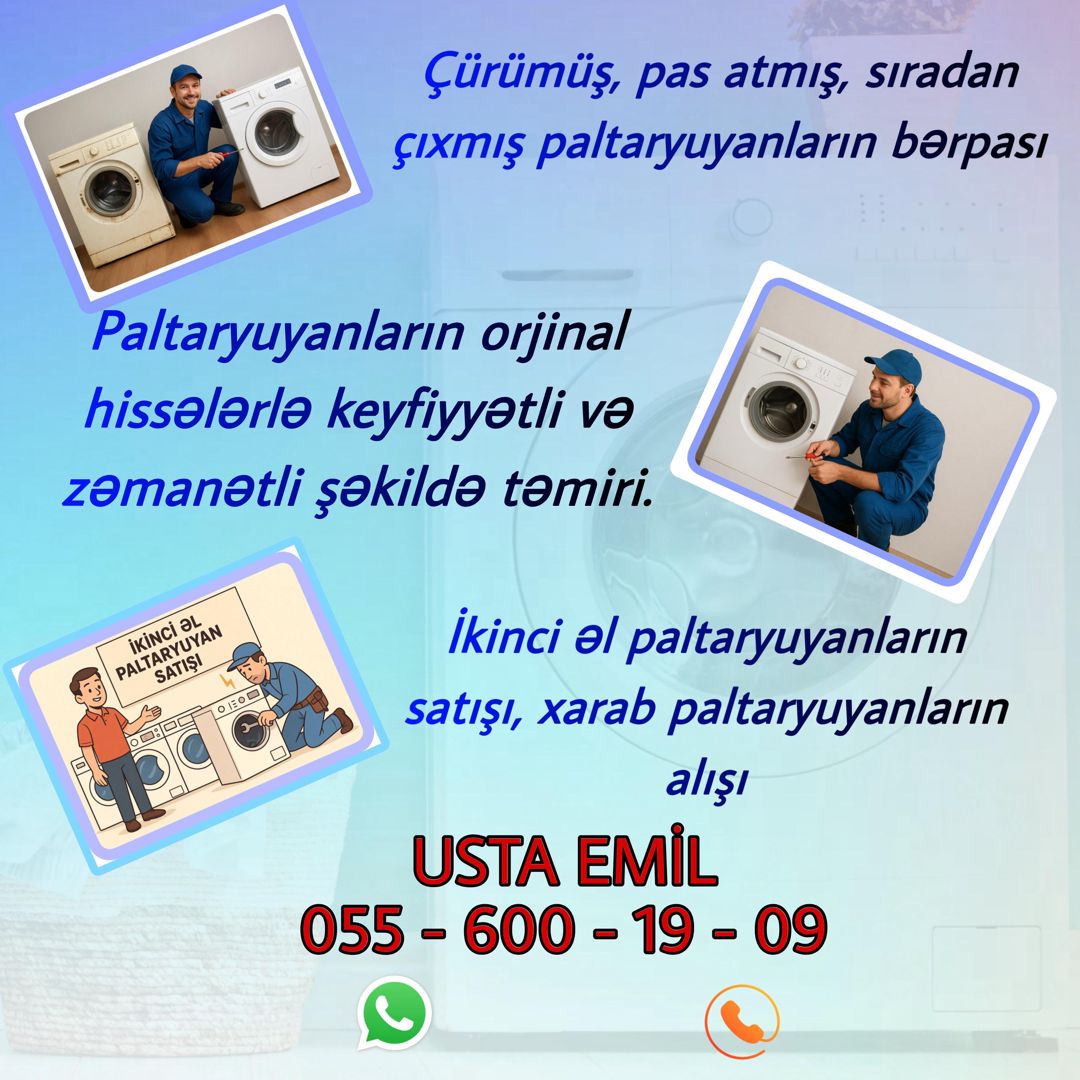 Paltaryuyan təmiri — Emil Eliyev — Elektrik cihazlarının təmiri və quraşdırılması, Abşeron