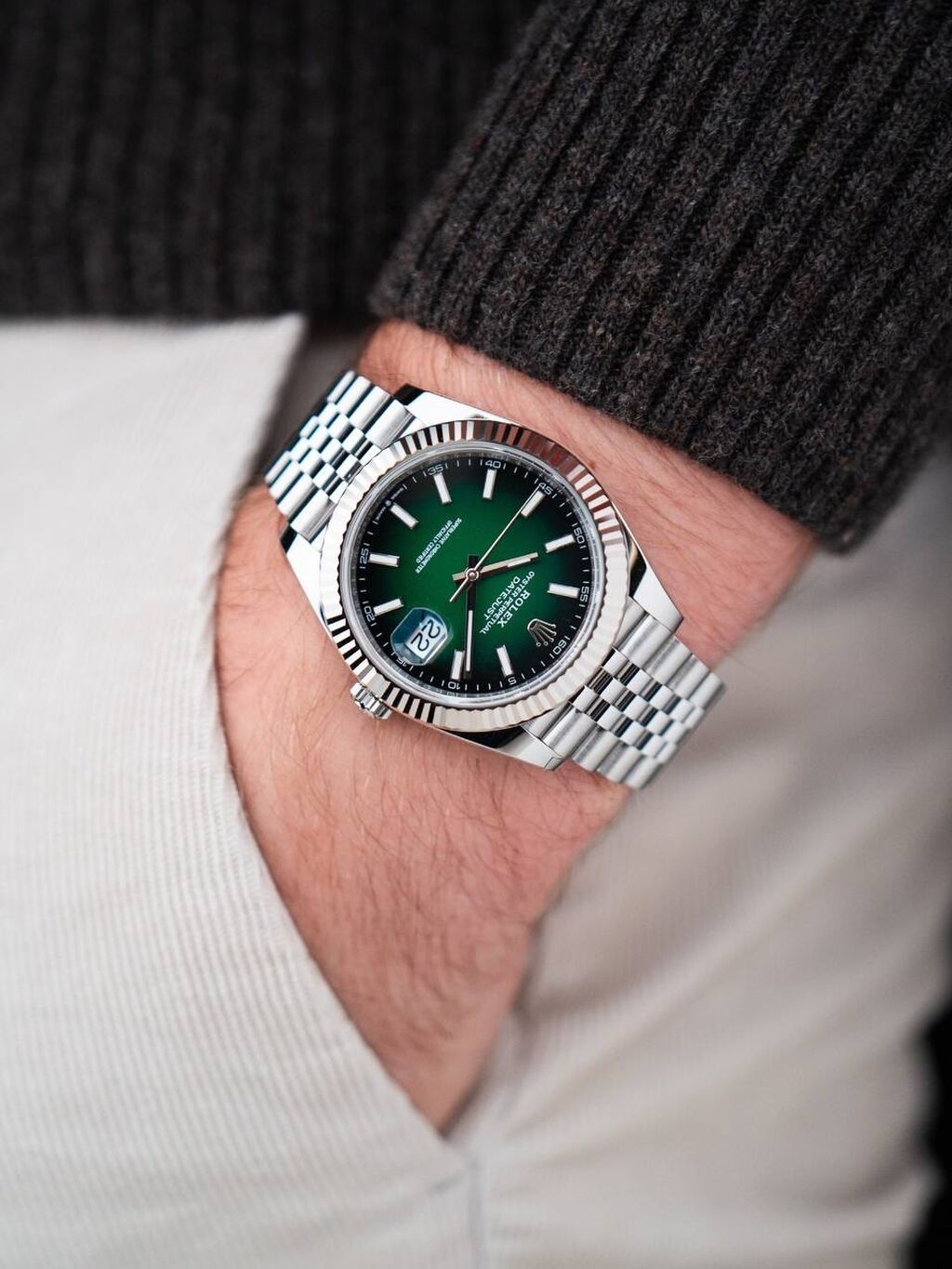 Yeni, Qol saatı, Rolex, rəng - Yaşıl — Qol saatları, Bakı (5)