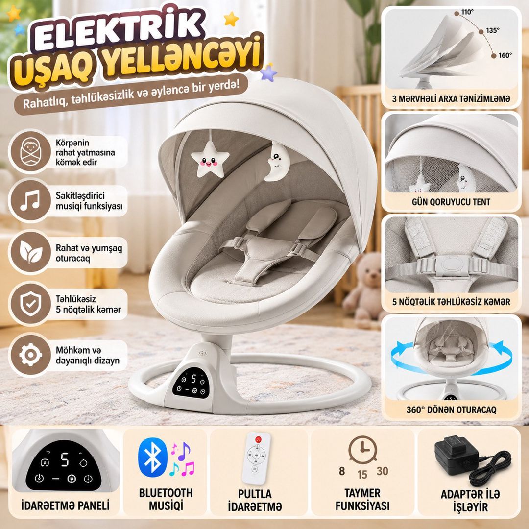 Elektrik körpə nennisi — Mebel, Bakı