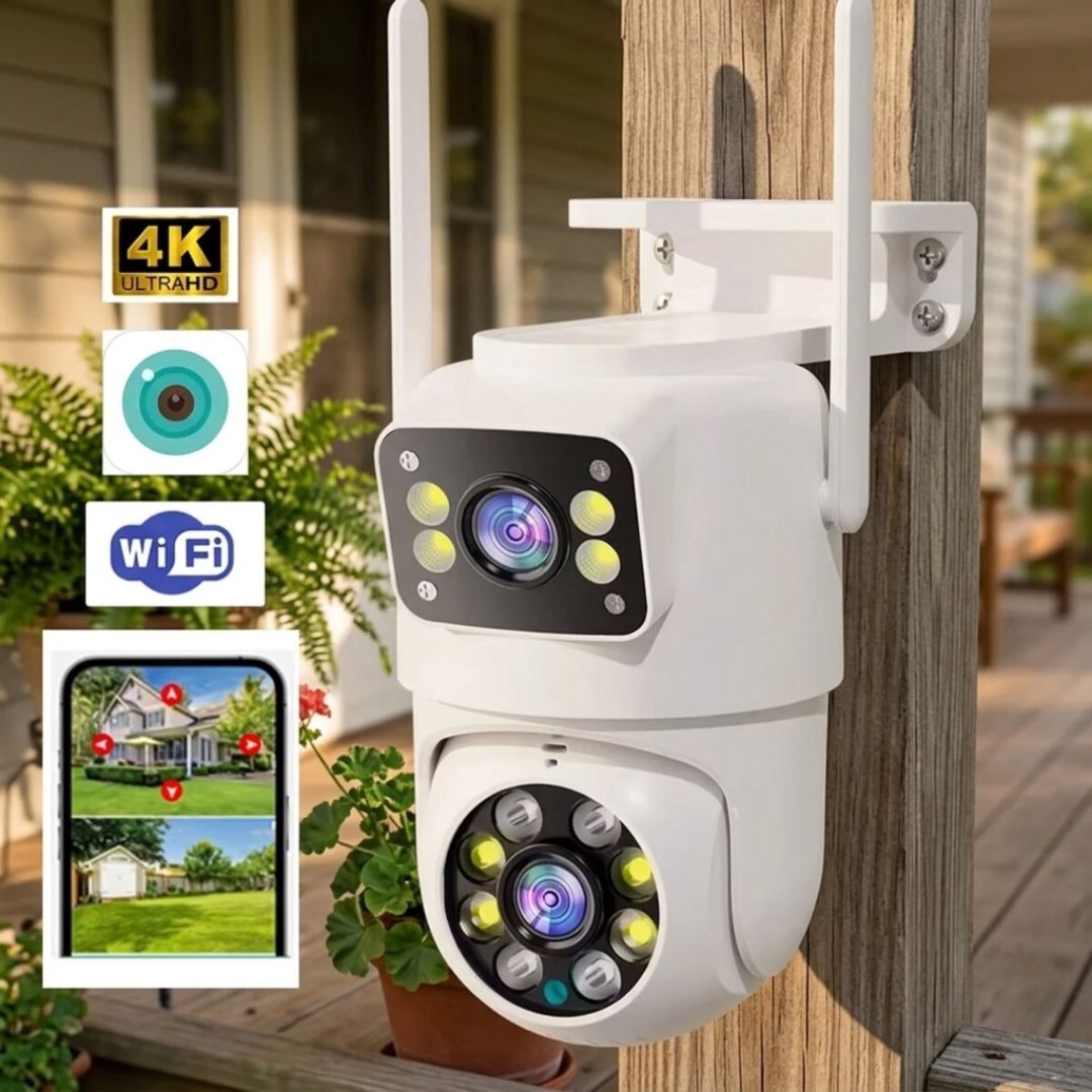 2 kamera WiFi PTZ360° simsiz kamera 8mp/4k — Ağıllı ev və təhlükəsizlik, Bakı