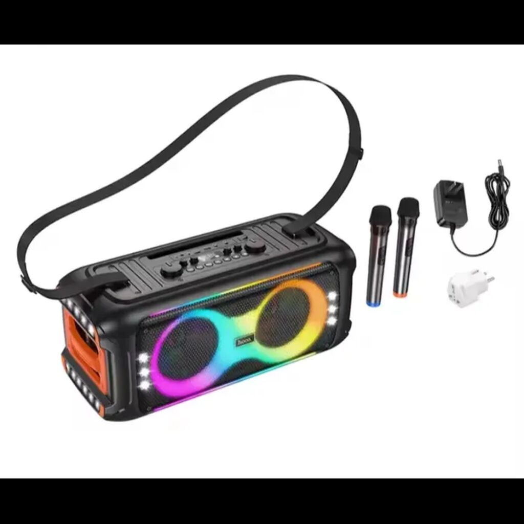 Hoco HA9 Portativ Bluetooth Dinamik 40W Karaoke Musiqi Sistemi RGB — Dinamiklər və akustik sistemlər, Bakı