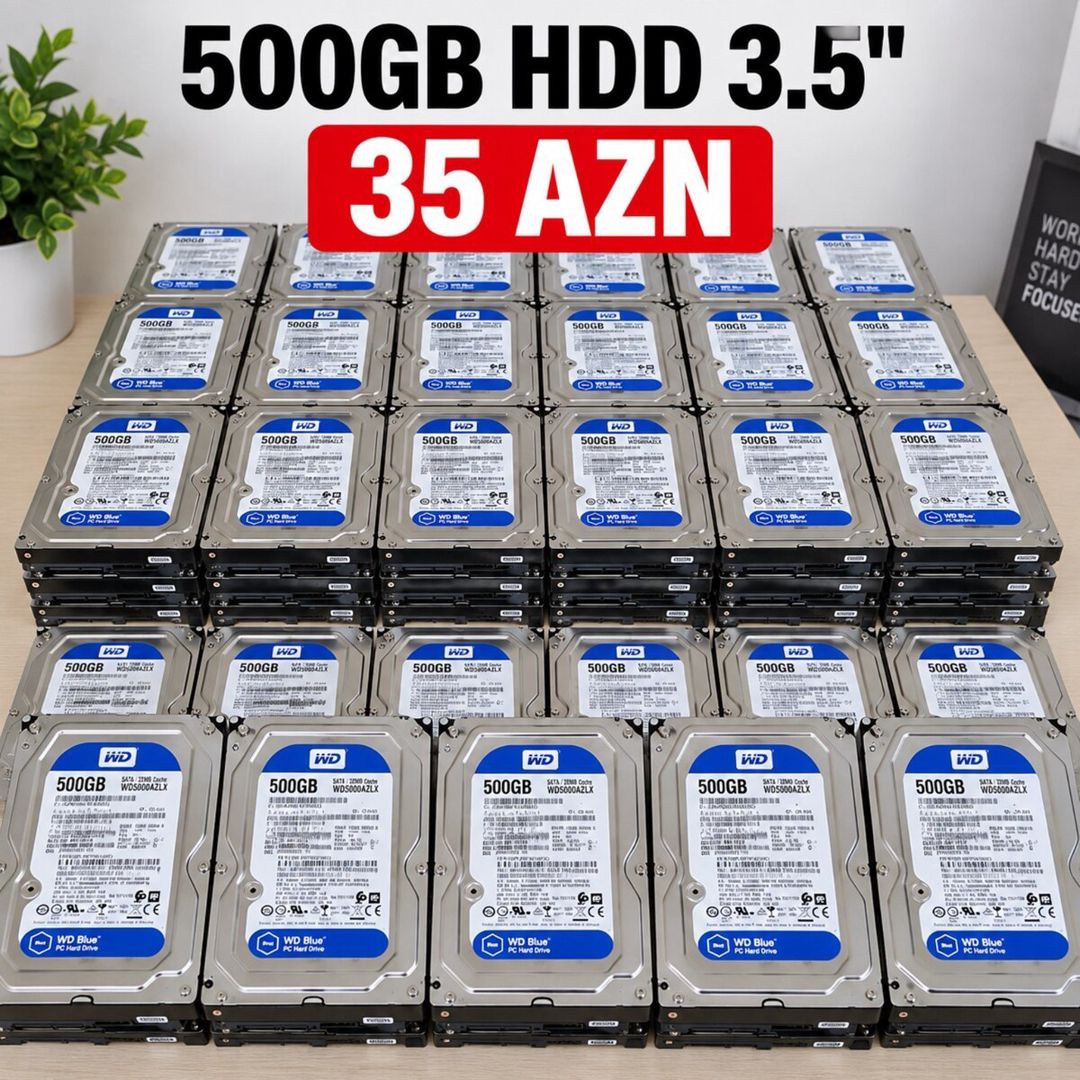 Wd blue 500Gb HDD 3.5 — Kompüterlər və noutbuklar, Bakı