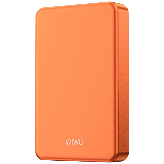 Powerbank Wiwu ultra thın magnetıc 10000MAH P15 orange - 10405 — Powerbank-lər, Bakı