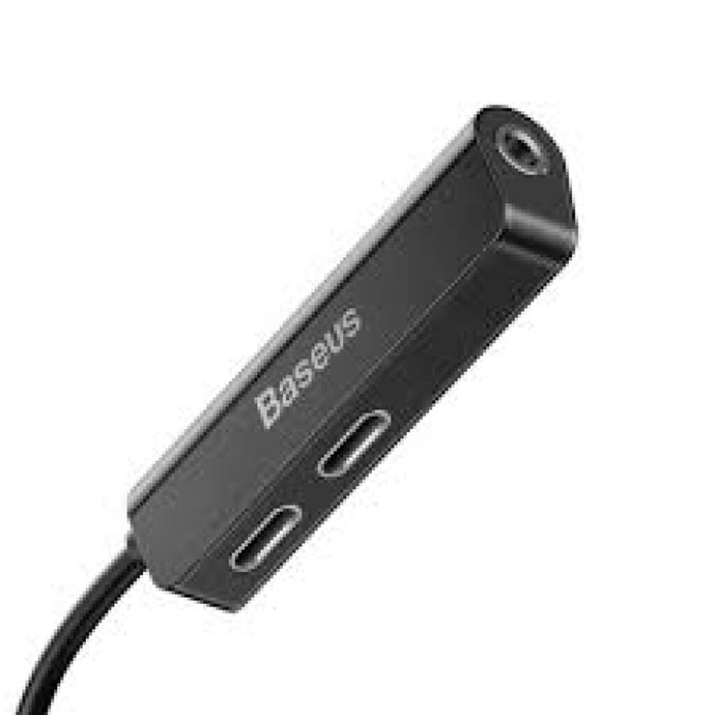 Baseus L52 CALL52-01 Lightning 3‑in‑1 Audio və Şarj Adapteri — Şarj cihazları, Bakı (2)