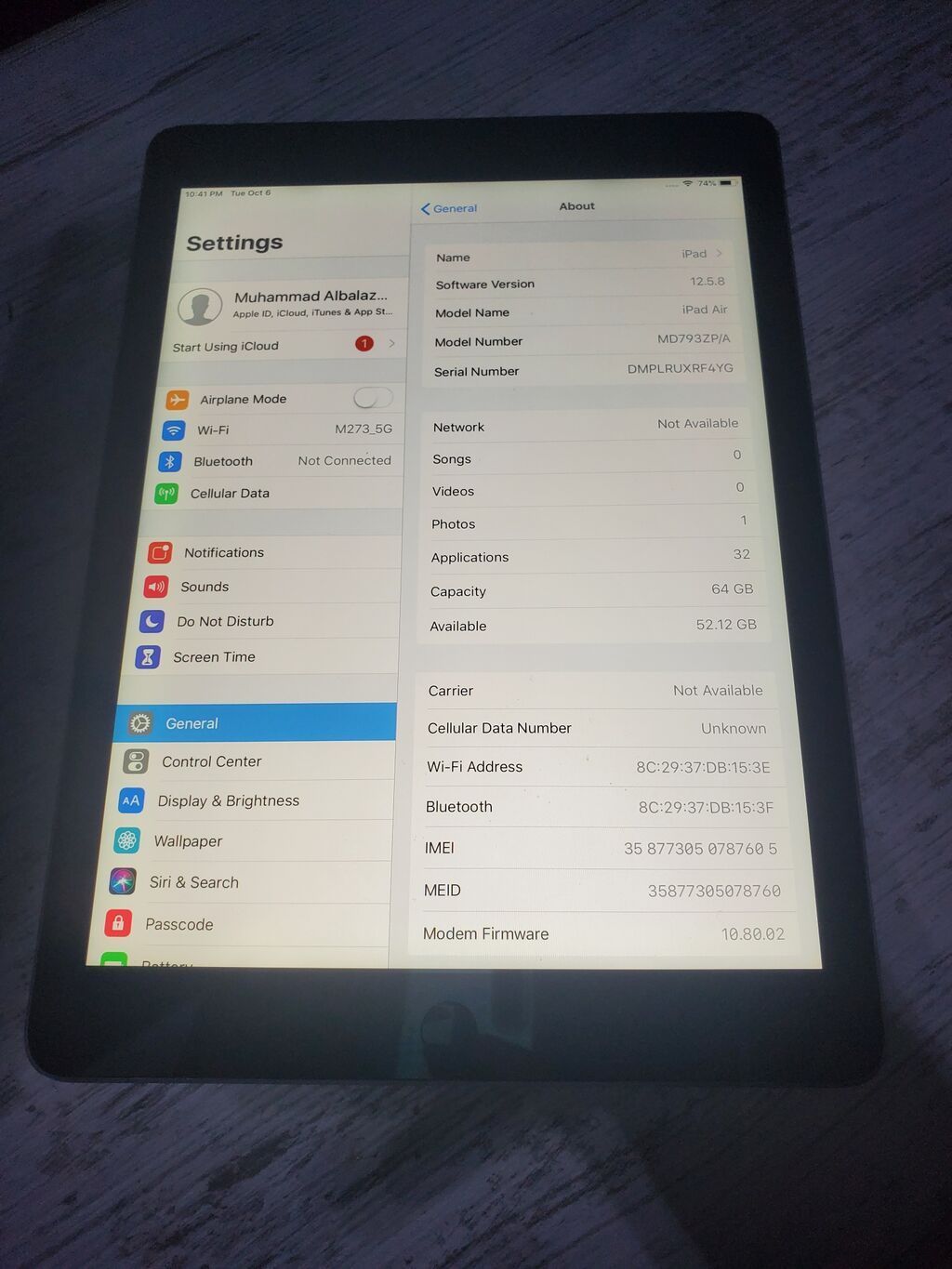 İşlənmiş Apple iPad Air, 9,7", 64 GB, Ödənişli çatdırılma — Apple, Digah (3)
