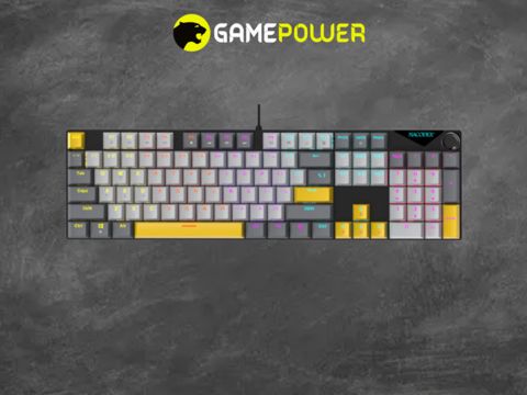 Klaviatura nacodex-ajazz NK104 – black-gray-yellow — Bakı