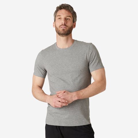 Kişilər üçün futbolka Decathlon 8543989, boz, pambıq/elastan/poliester, ölçü 3XL — Bakı