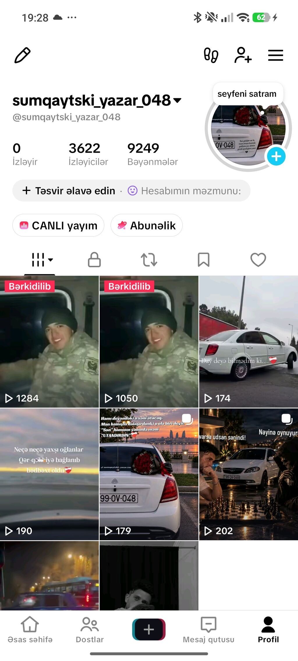 TİK TOK hesabımı satıram orginal hesabdi 4 ildi isledirem 18 levildi — Marketing, reklam, PR, Sumqayıt