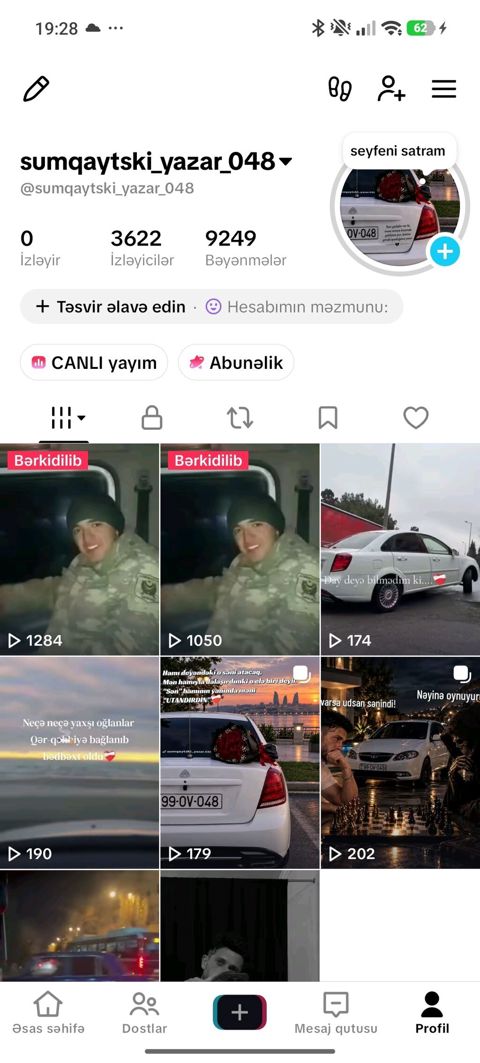 TİK TOK hesabımı satıram orginal hesabdi 4 ildi isledirem 18 levildi — 25 ₼ · Sumqayıt · Marketing, reklam, PR TİK TOK hesabımı satıram orginal hesabdi 4 ildi isledirem 18 levildi — Sumqayıt