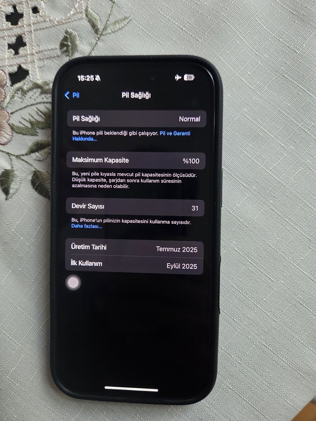 Apple iPhone 16 Pro Black Titanium 128GB/8GB — Smartfonlar, Bakı (2)