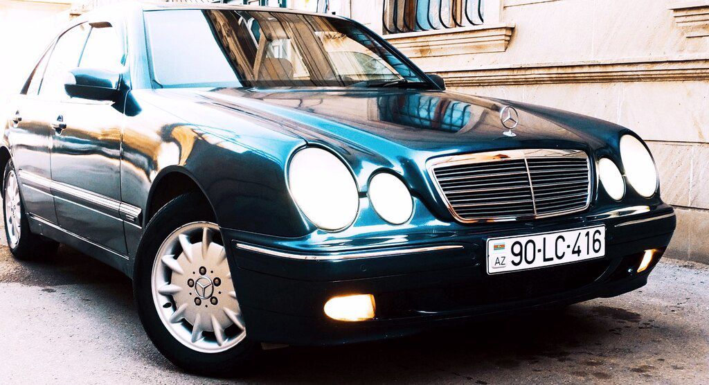 Mercedes E 220, 2.2 L, 1999 il, 257 000 km 90-LC-416 — Avtomobillər, Bakı (5)