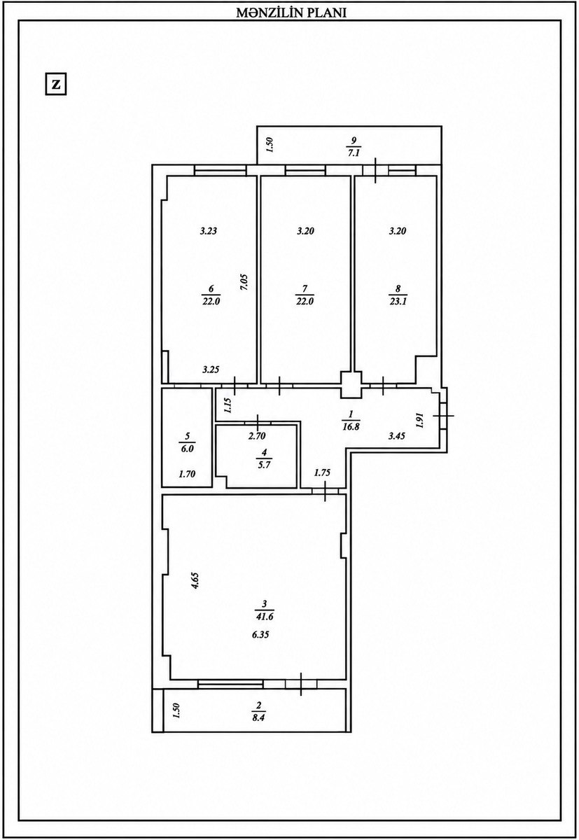 Satılır 3 otaqlı yeni tikili 158 m² — Mənzil, Bakı (4)