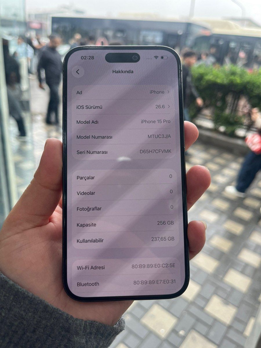 Apple iPhone 15 Pro Black Titanium 256GB/8GB — Smartfonlar, Bakı (4)