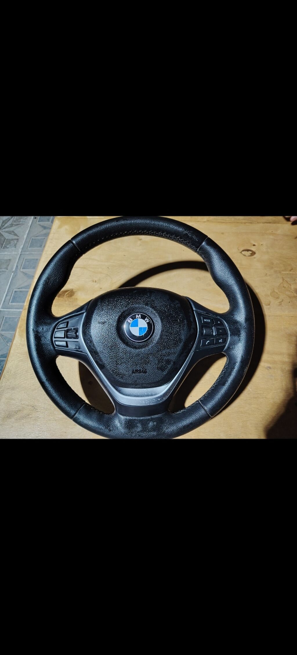 BMW sükan çarxı - Model: BMW çoxfunksiyalı sükan - Material: dəri — Təkər idarəetməsi, Bakı (2)