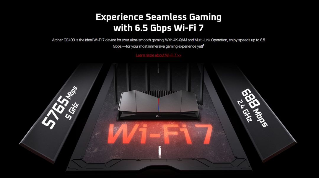 TP-Link Archer GE400 Wi-Fi 7 Gaming Router — Şəbəkə və server avadanlığı, Bakı (9)