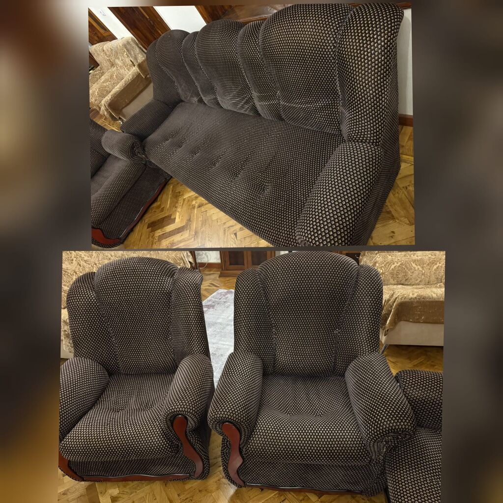 İşlənmiş, Divan, 2 kreslo, Açılan — Yumşaq mobilya dəstləri, Bakı
