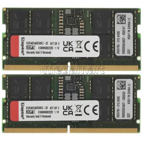 Operativ yaddaş Kingston 32GB 4800MT/s DDR5 Non-ECC CL40 Sodımm (KVR48S40BS8K2-32) — 379.99 ₼ · Bakı · Sabit diskləri Operativ yaddaş Kingston 32GB 4800MT/s DDR5 Non-ECC CL40 Sodımm (KVR48S40BS8K2-32) — Bakı
