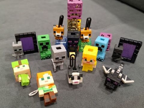 Minecraft temalı mini fiqurlar dəsti - Blok üslublu kolleksiya — Bakı