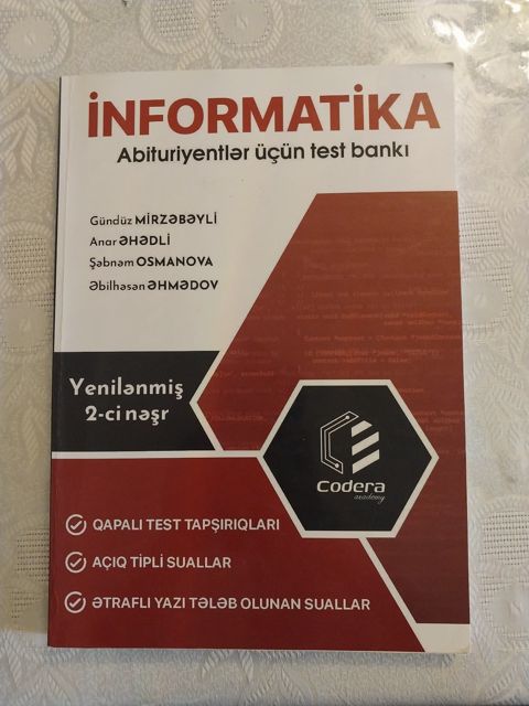 İnformatika test toplusu - Gündüz Mirzəbəyli — Bakı