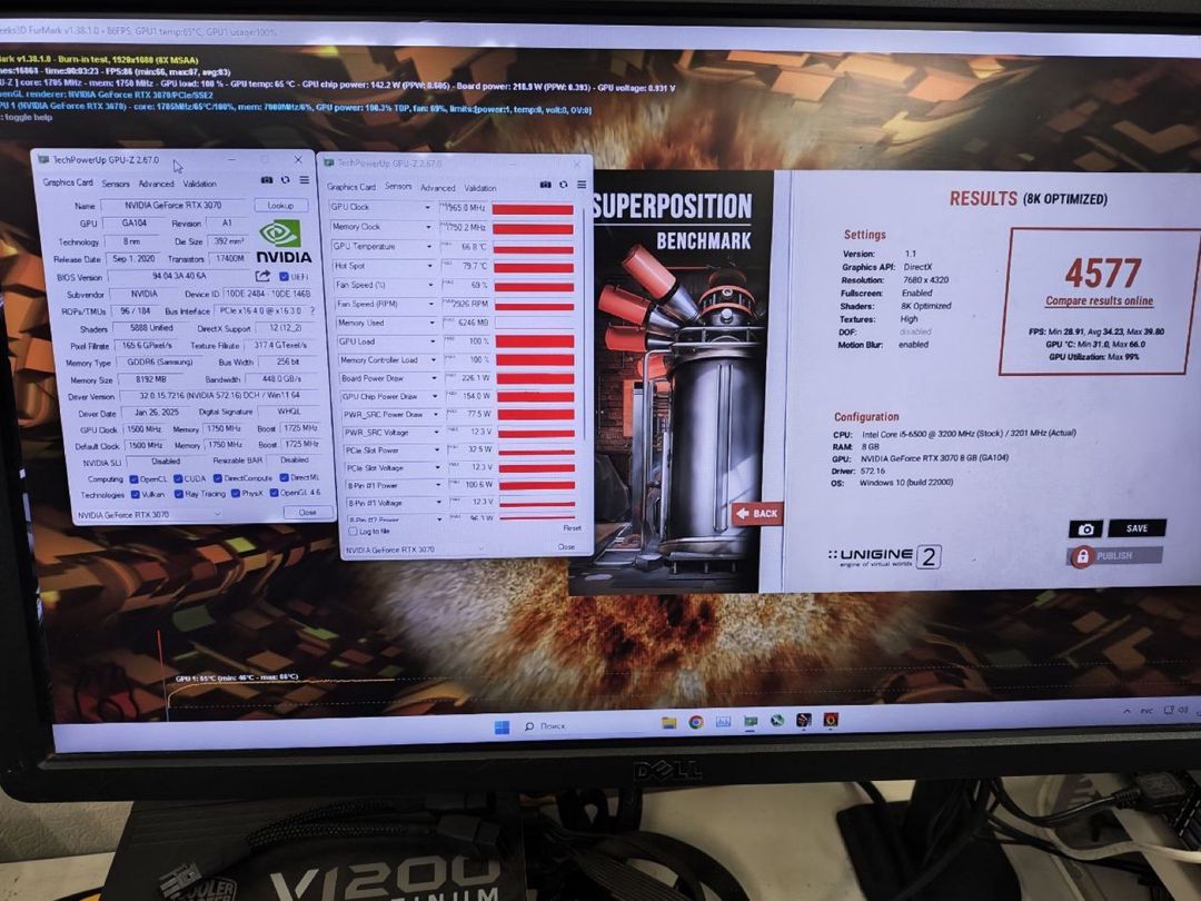 RTX 3070 Turbo 8GB — Kompüterlər və noutbuklar, Bakı (7)