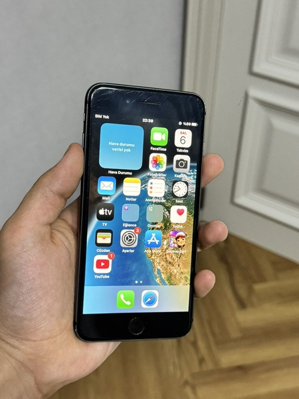 IPhone 8 Plus, 64 GB, Qara, Barmaq izi — Apple iPhone, Bakı (3)