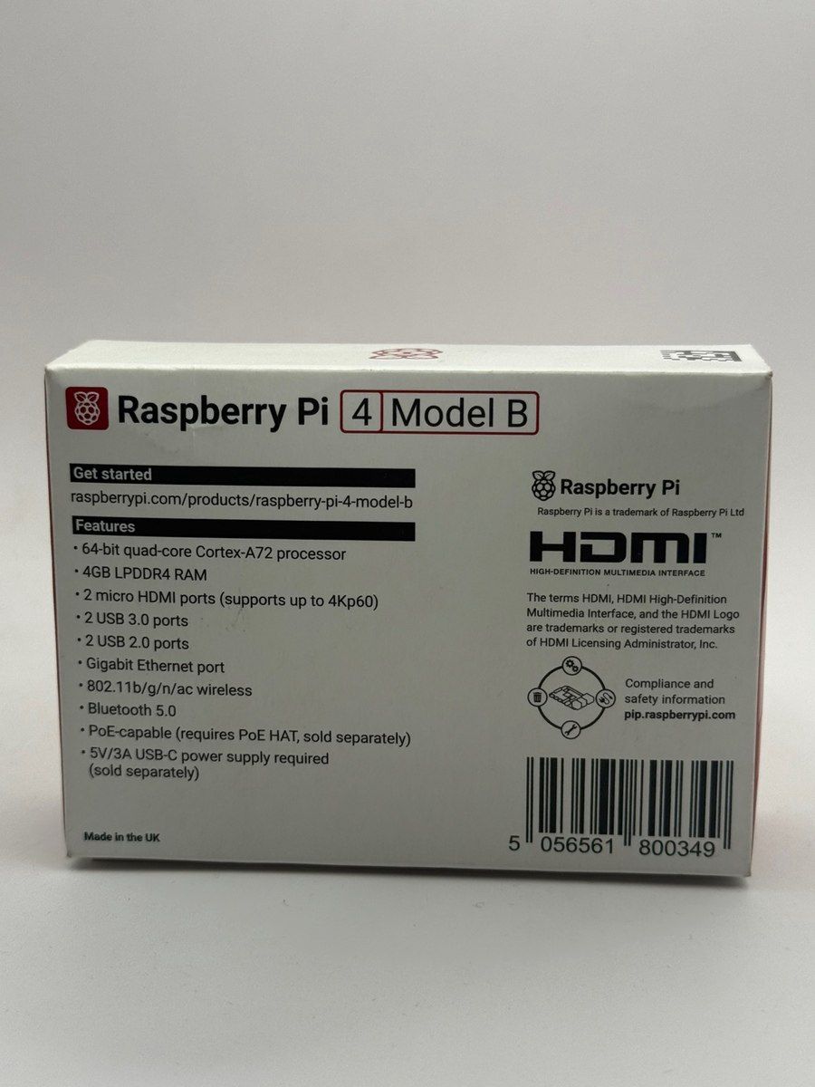 Raspberry Pi 4 Model B — 4GB RAM — Şəbəkə və server avadanlığı, Bakı (2)