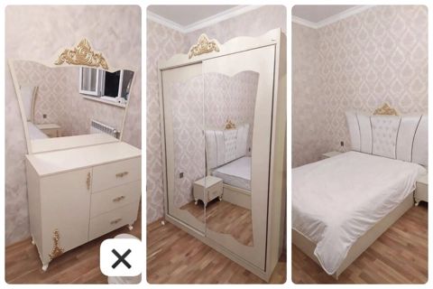 Yataq dəsti satılır 570₼. matrası var. Karkazı yeni alınıb.Bazası — Bakı