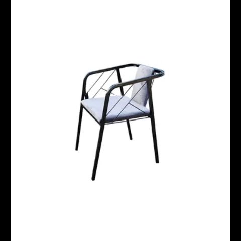 Paslanmaz Polad Stul EFM-0180 – Qara/Boz (80x45x40 sm) Müasir — Bakı