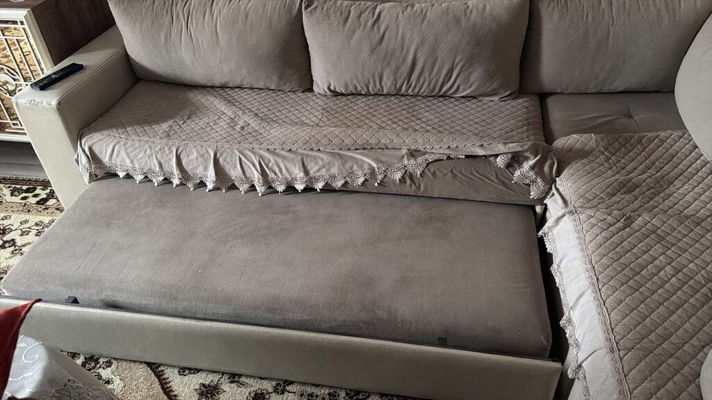 Künc divan, İşlənmiş, Açılan, Parça — Divanlər, Bakı (5)