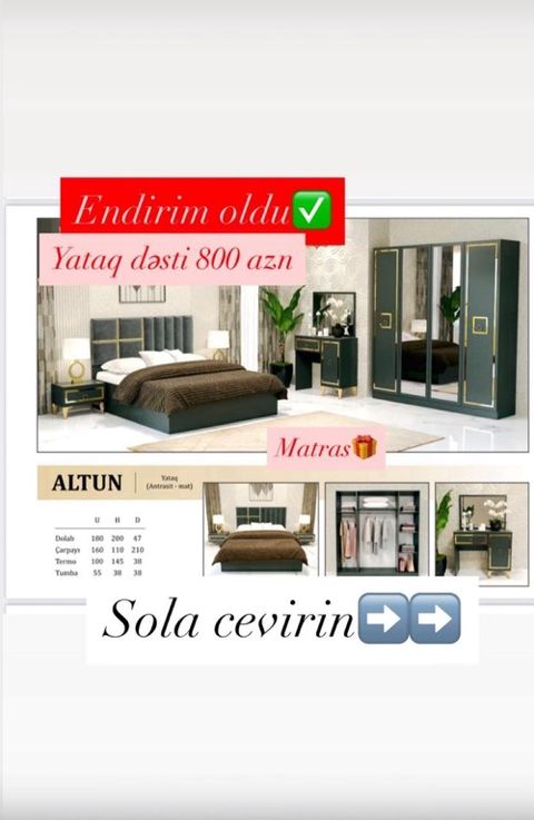 Yataq otağı mebeli — Bakı