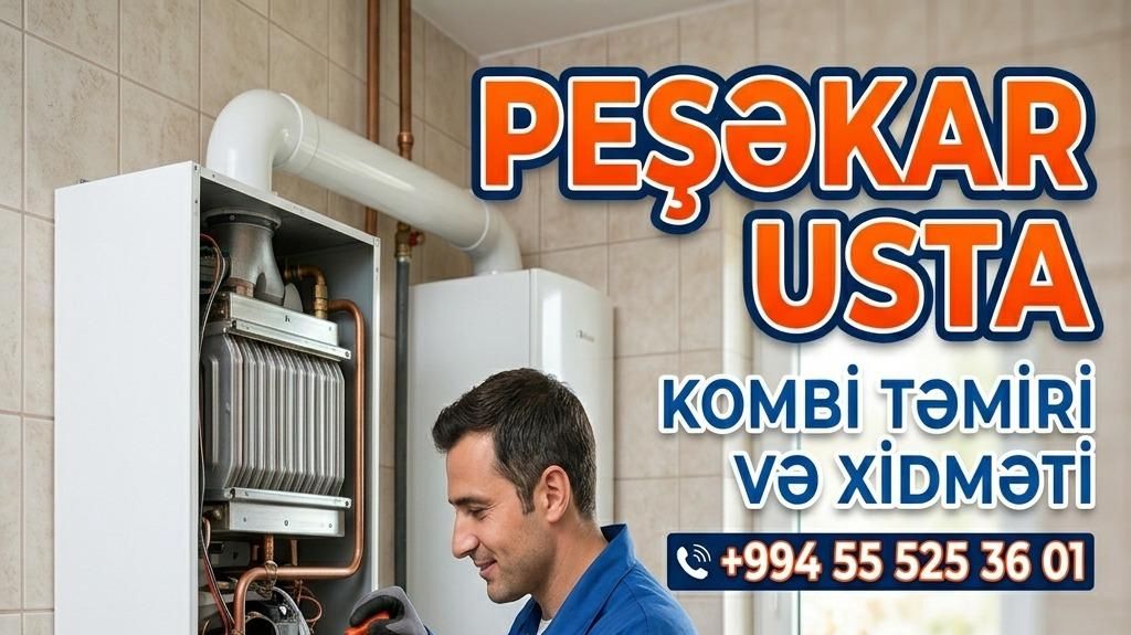 Kombi Servis, Santexnik — Abbasov Məhəmməd — Kombi, qazanca və su isitici təmiri, Bakı (3)