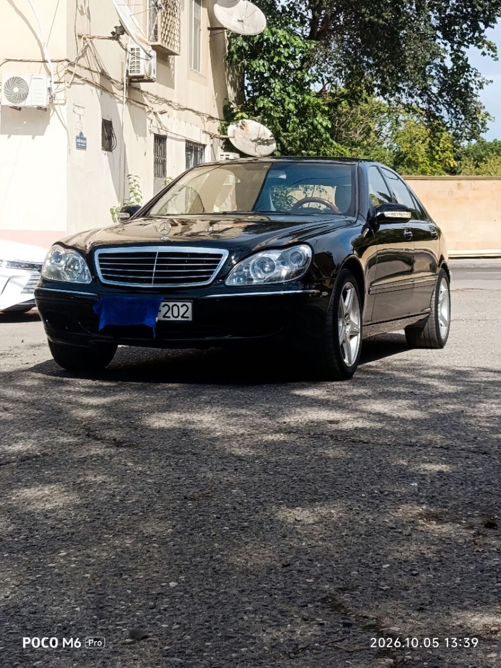 Mersedes S320 Muherrik3200 Reng qara Oturucu arxa Karobka aftamat — Avtomobillər, Bakı (6)