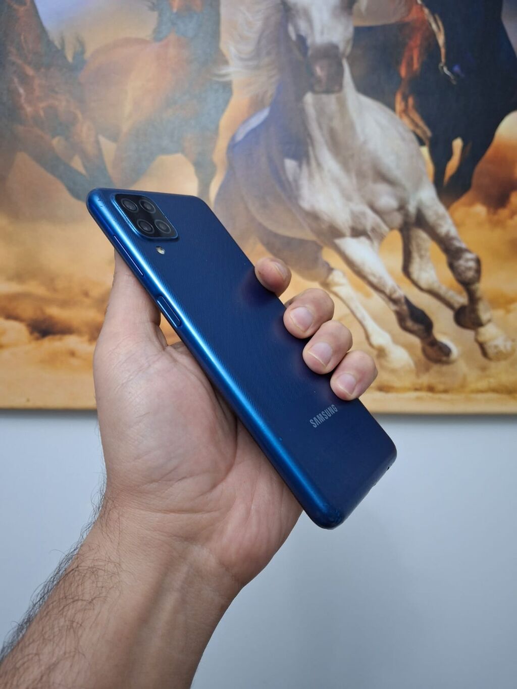 Samsung Galaxy A12, 64 GB, rəng - Göy, Barmaq izi — Samsung, Bakı (7)