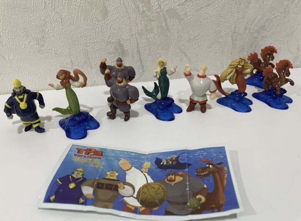 Игрушки киндер сюрприз серия Три богатыря, серия за 30, повторки — Oyuncaq figuraları, Bakı (2)