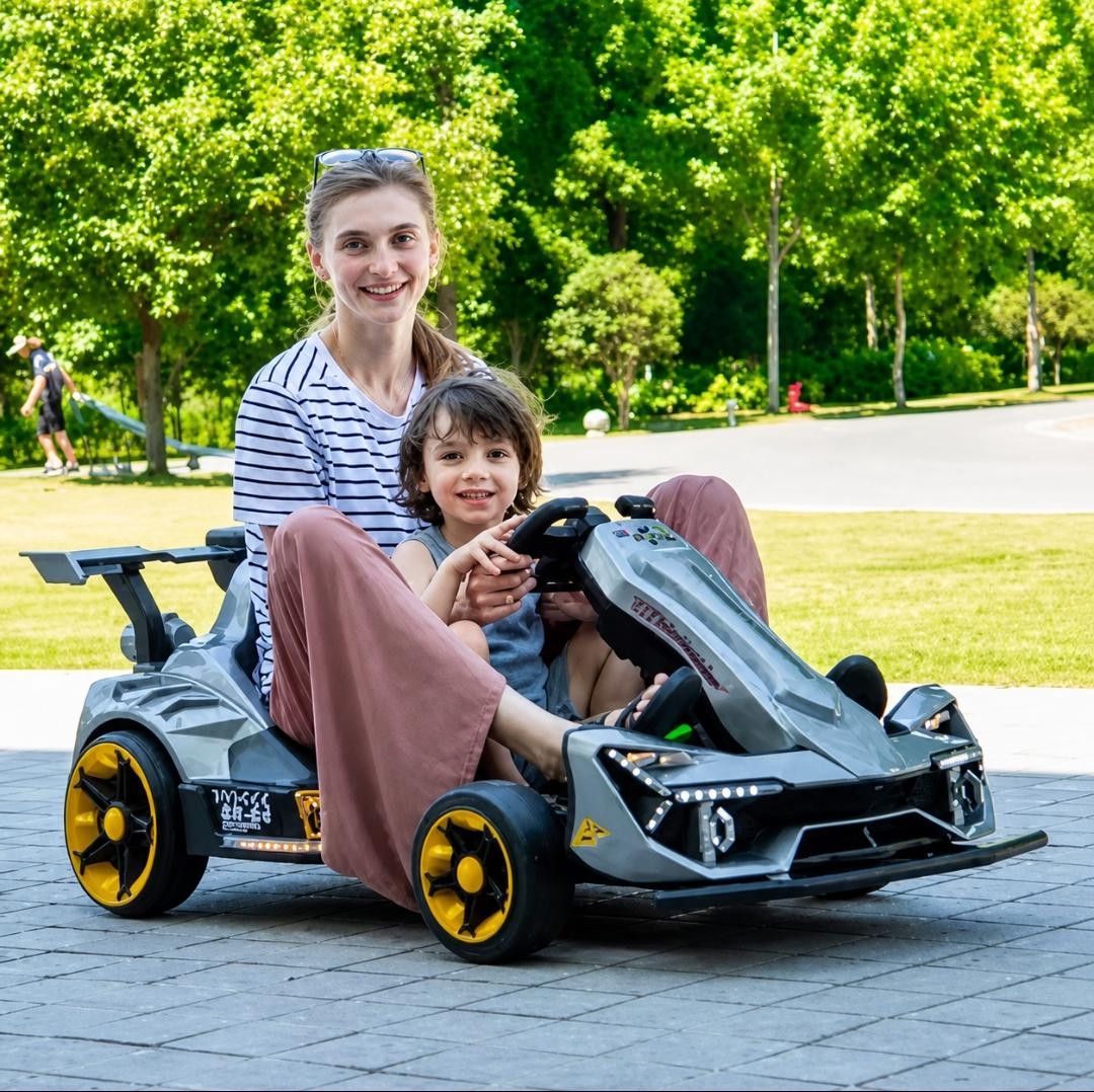 Uşaq elektrik avtomobili Driftcar ABCKP-2032, boz — Mallar, Bakı (3)