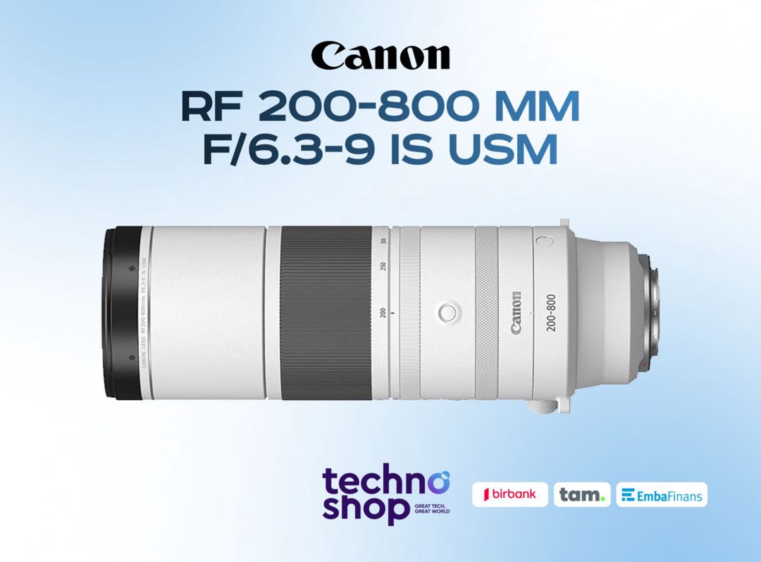 Canon RF 200-800 m f/6.3-9 IS USM — Foto və video texnikası, Bakı