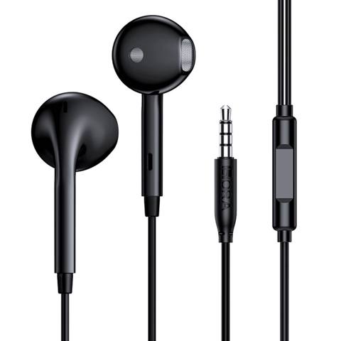 Qulaqcıq 1HORA Wired Earbuds 3.5mm AUT122 Black 1HORA Wired Earbuds — İbay Az — Headphones