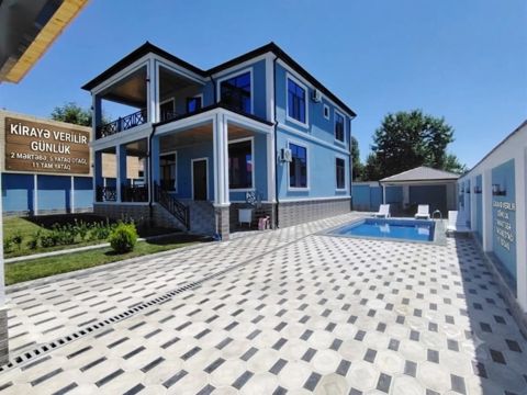 İcarəyə verilir 8 otaqlı həyət evi/bağ evi 280 m² — Qəbələ