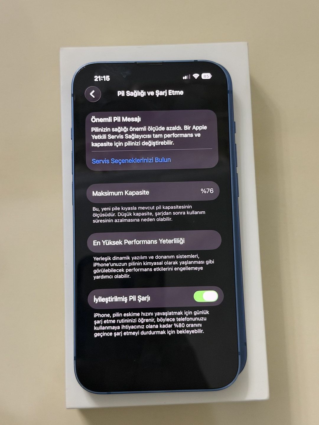 Apple iPhone 13 Blue 128GB/4GB — Smartfonlar, Bakı (3)