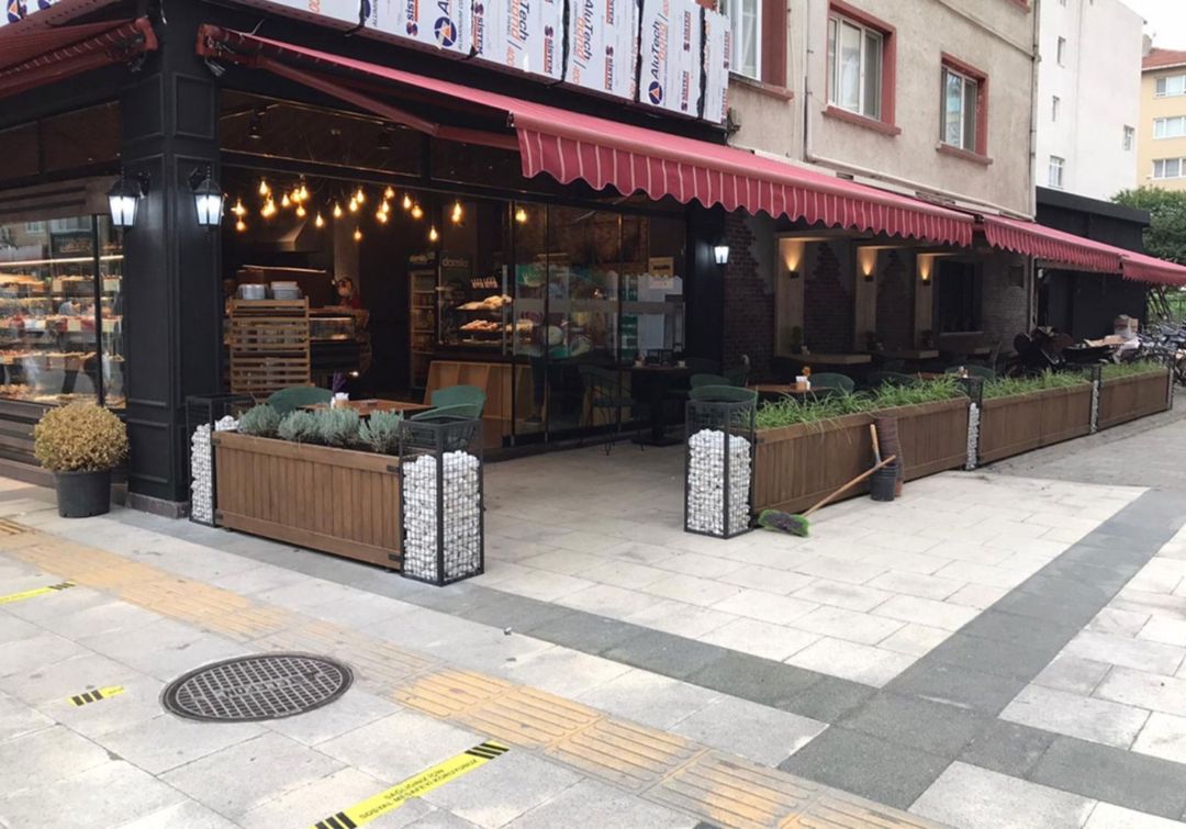 Restoranlar üçün dibçəklər — Bitkilər, Bakı (10)