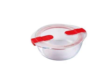 Konteyner Pyrex, 1 l, şəffaf/qırmızı — Bakı