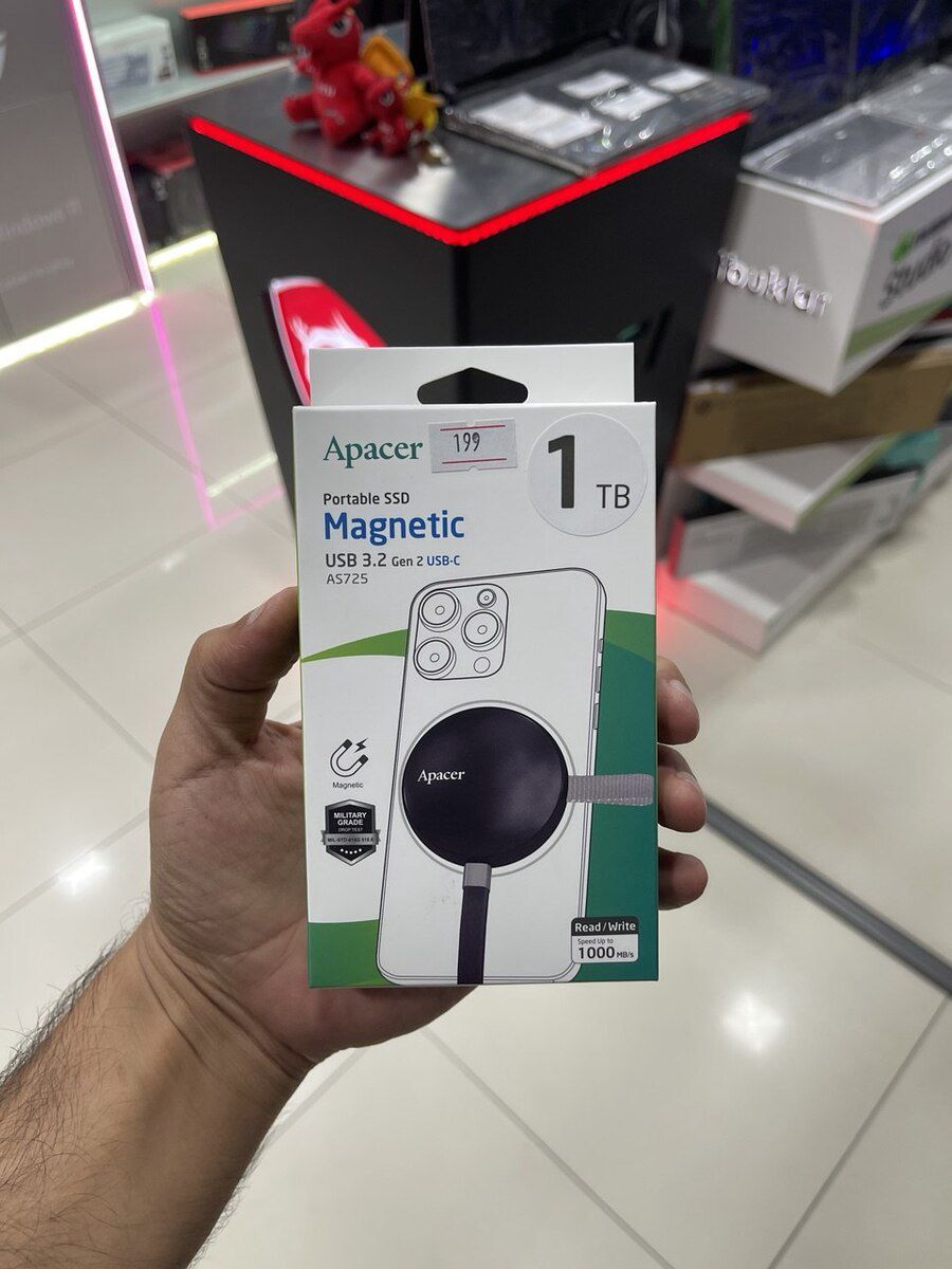 Apacer Magnetic Portable SSD USB 3.2 Gen 2 — Kompüterlər və noutbuklar, Bakı (3)
