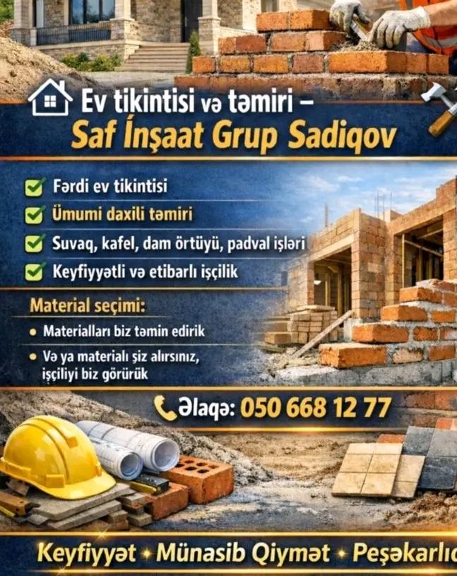 Tam Tikinti (Briqada), Tam Təmir (Briqada) — pərviz sadıqov — Tikinti xidmətləri, Sumqayıt (5)