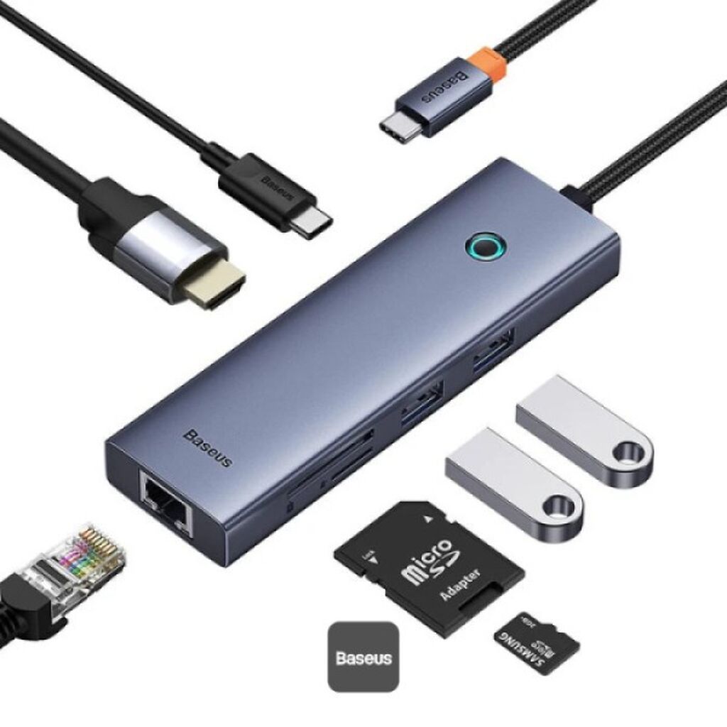 Baseus Flite Series 7-in-1 B00052805813-00 Usb-c HUB Müasir noutbuk — Noutbuk aksesuarları, Bakı (2)