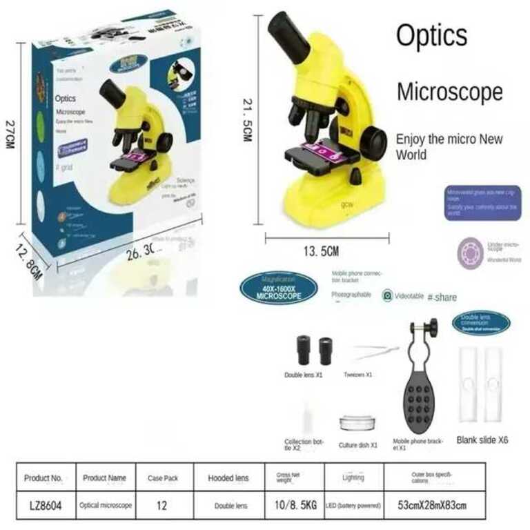 İşıqlandırmalı uşaq mikroskopu "LZ 8604 / Mix" — Oyuncaqlar, Bakı (2)