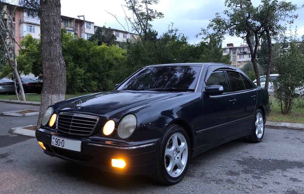 Mercedes E 220, 2.2 L, 1999 il, 347 000 km — Avtomobillər, Bakı (5)
