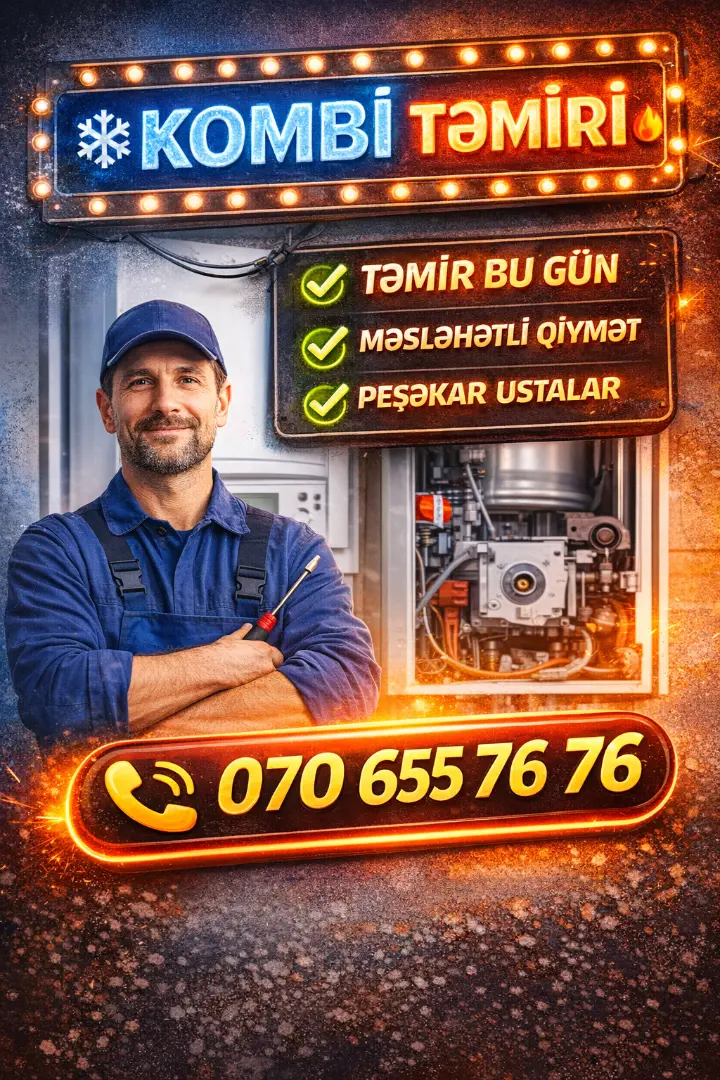 Kombi Servis, Santexnik — Vüqar Rüstemov — Bakı