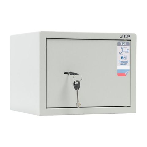 Aıko T-23 mebel seyfi — açar kilidli, kompakt metal seyf. Pul, açar — Bakı