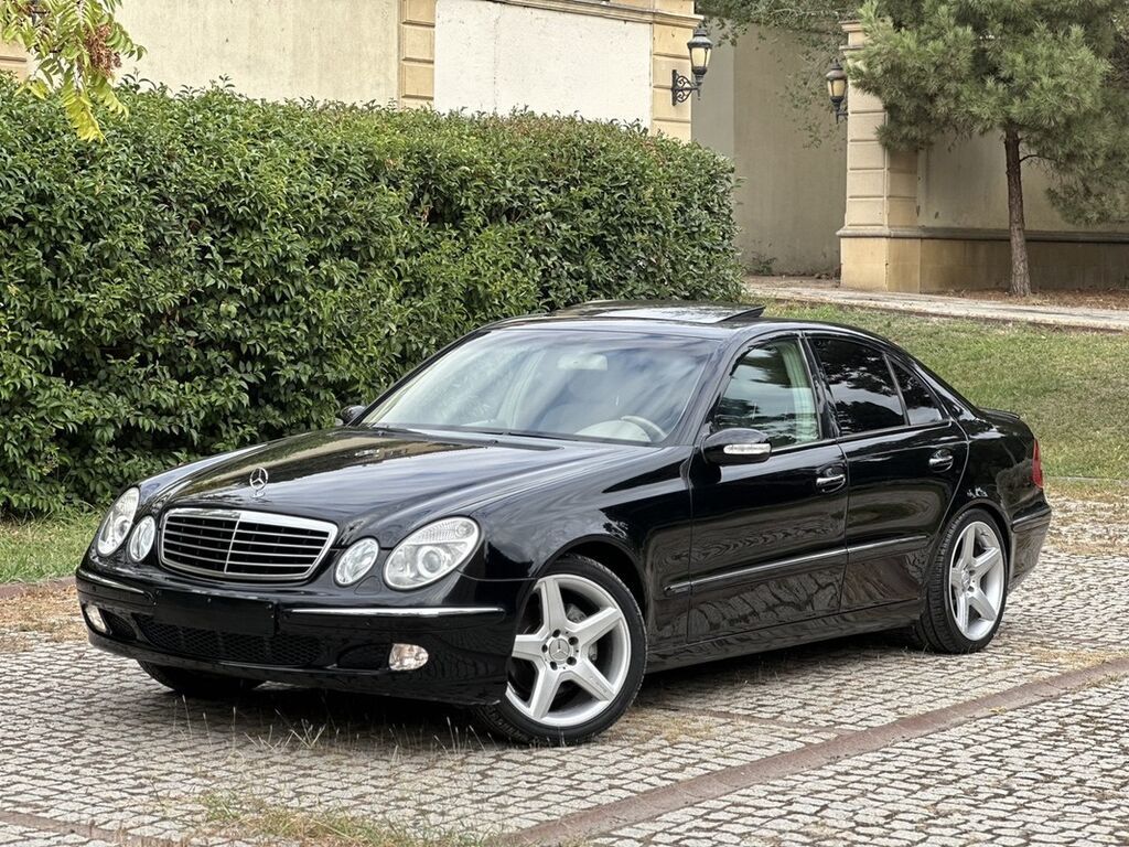 Mercedes-Benz E-Class (W211) sedan Əsas xüsusiyyətlər: - Kuzov: qara — Avtomobillər, Bakı (3)